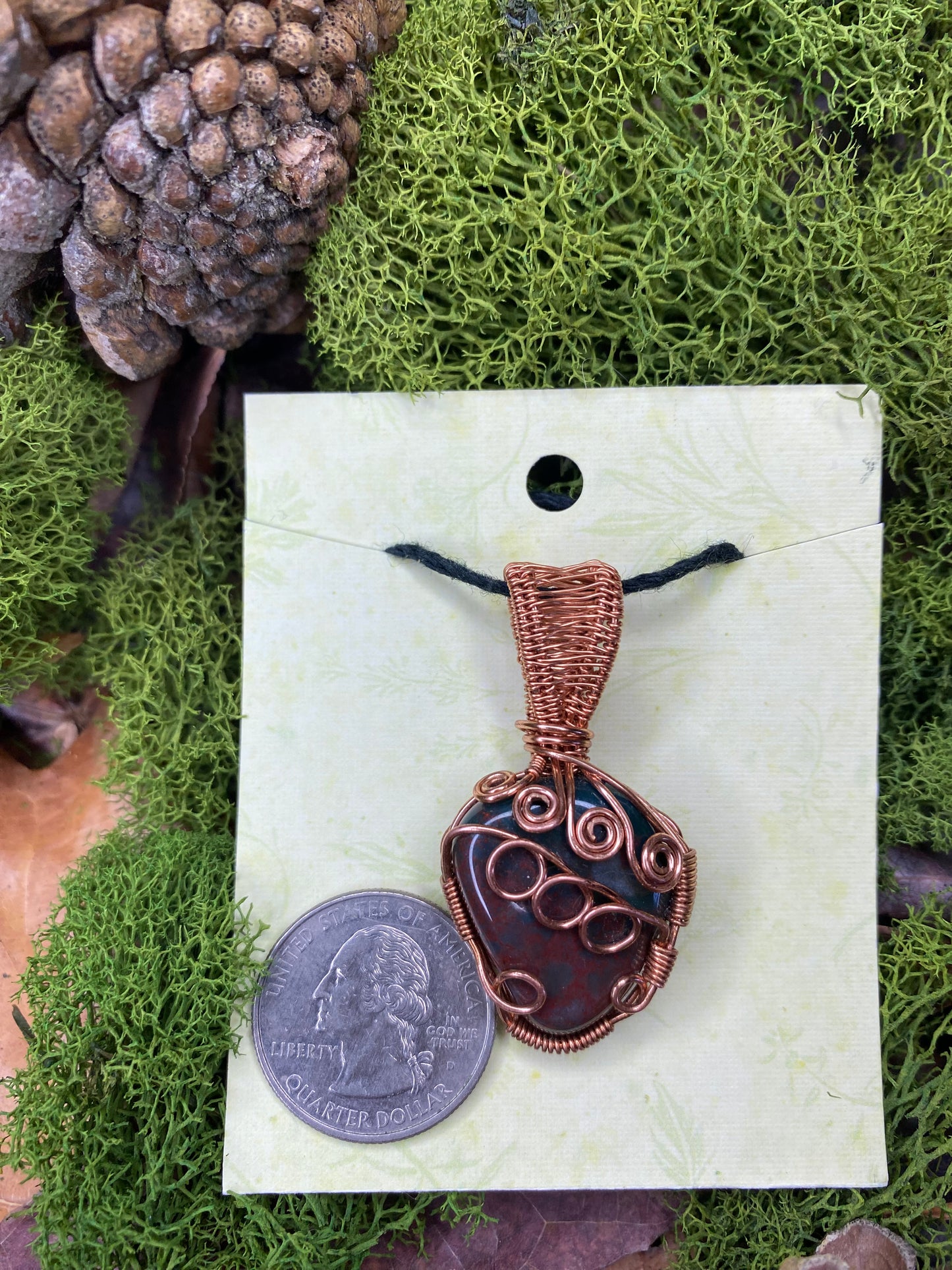 Copper Wrapped Bloodstone