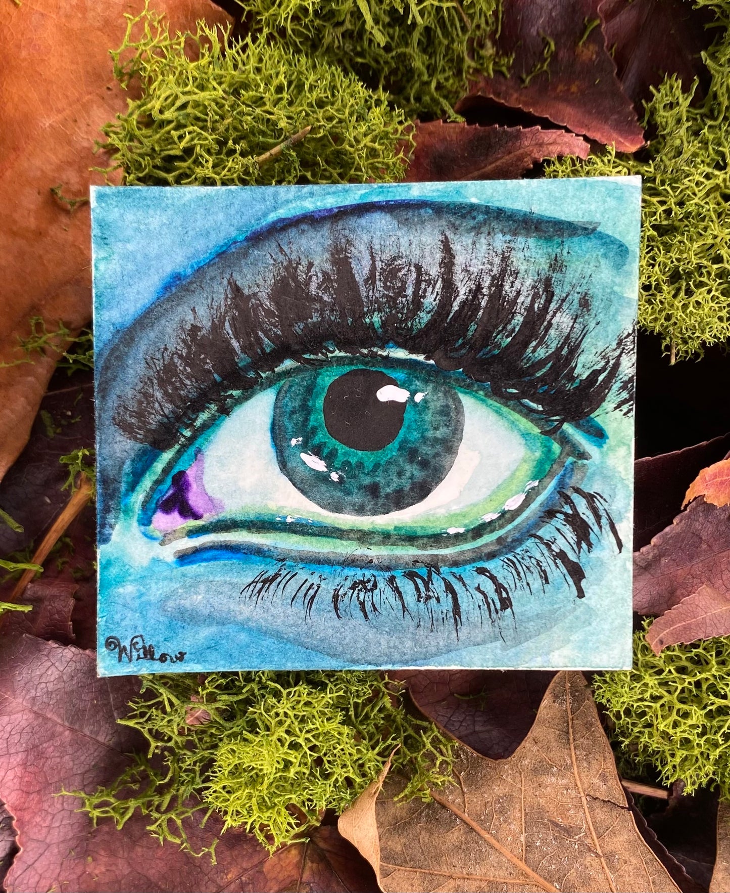 Watercolor- Blue Eye
