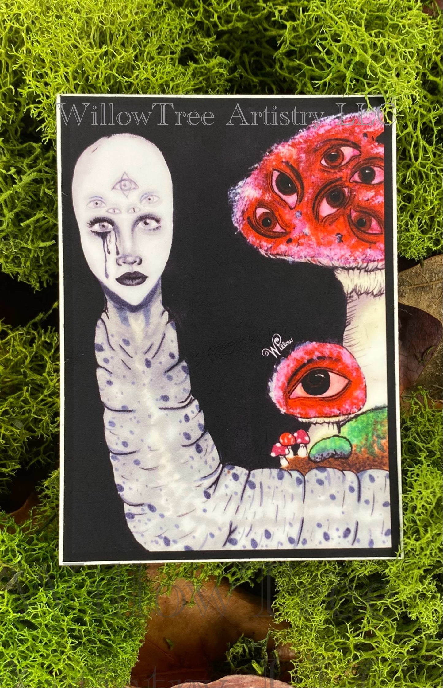 Just a Worm Vinyl Sticker