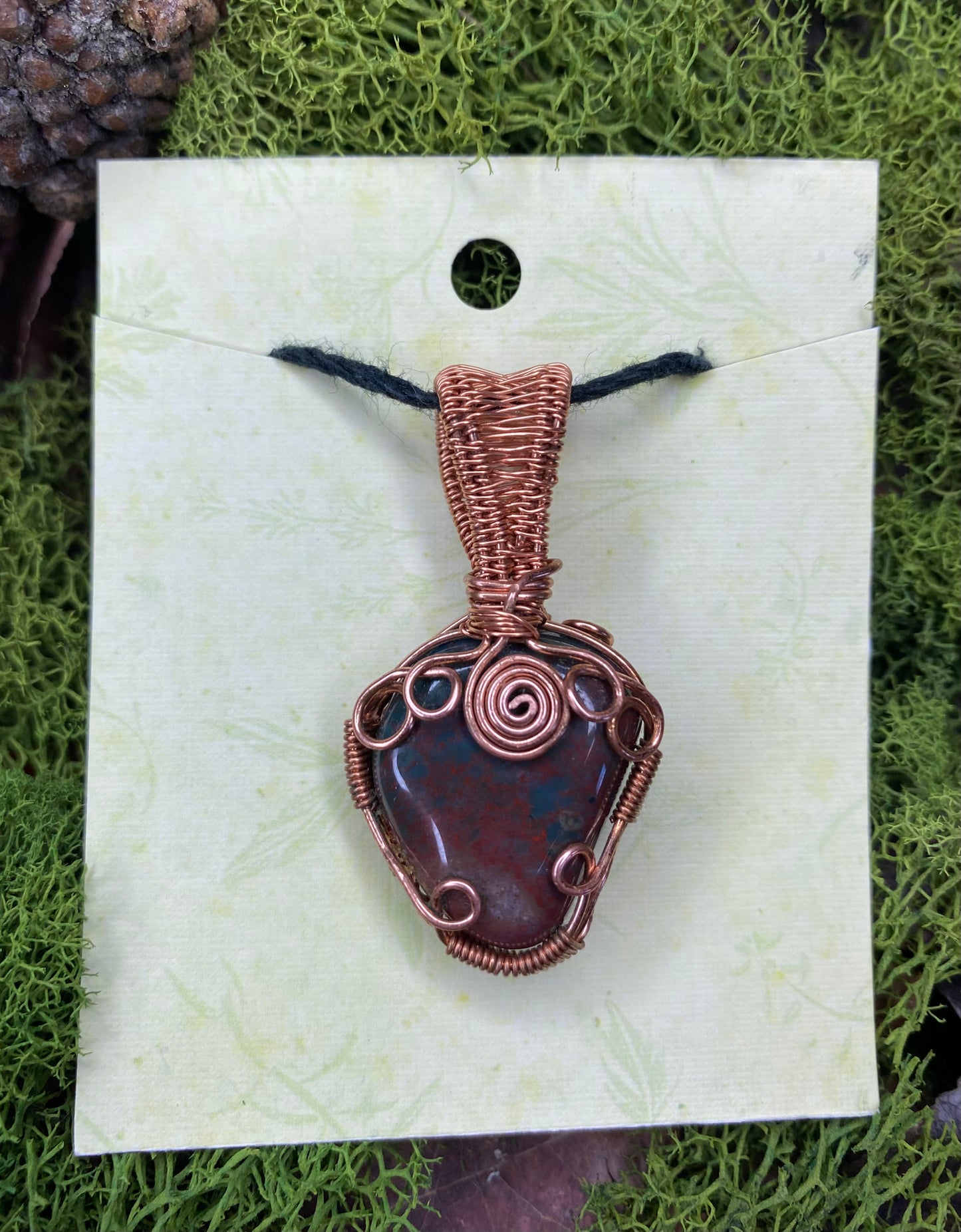 Copper Wrapped Bloodstone
